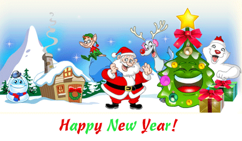 Поздравления с Новым годом Пожелания Стихи на Новый год + Новогодние открытки (Новый 2012 год) S Novim godom animaciya 21 картинка