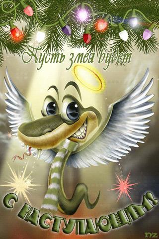 Прикольные СМС Поздравления с Новым годом 2013 Змеи - Картинки Открытки