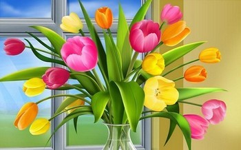 поздравления с 8 марта - открытки с 8 марта с цветами