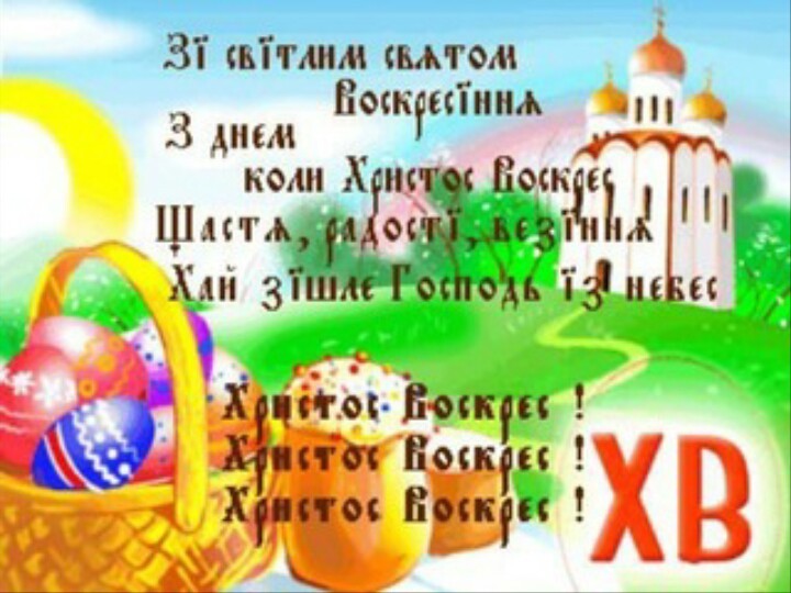 христос воскрес картинки поздравления на украинском языке