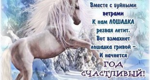 новогодние открытки 2014 с лошадью прикольные с текстом поздравления