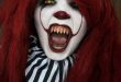 Костюмы Макияж Грим Прически страшного клоуна Пеннивайза из Оно на Хэллоуин 2017 своими руками