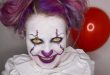 Костюмы Макияж Грим Прически страшного клоуна Пеннивайза из Оно на Хэллоуин 2017 своими руками