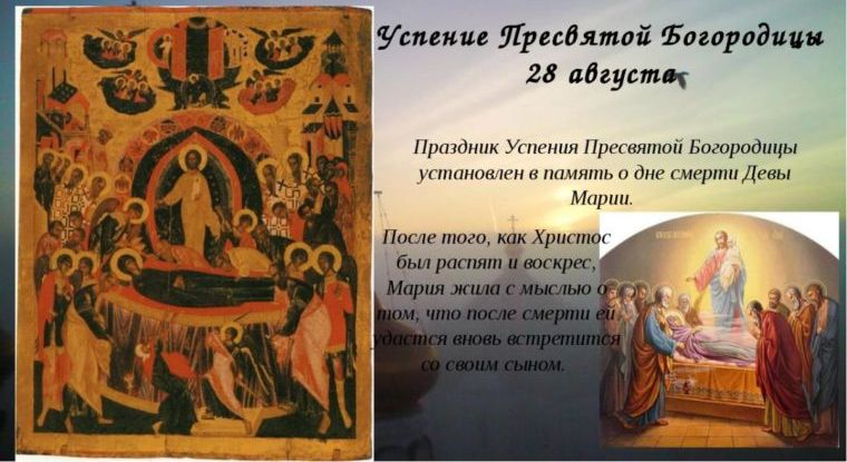 Праздник Успения Пресвятой Богородицы - поздравительные открытки - Гифки с Успением Пресвятой Богородицы