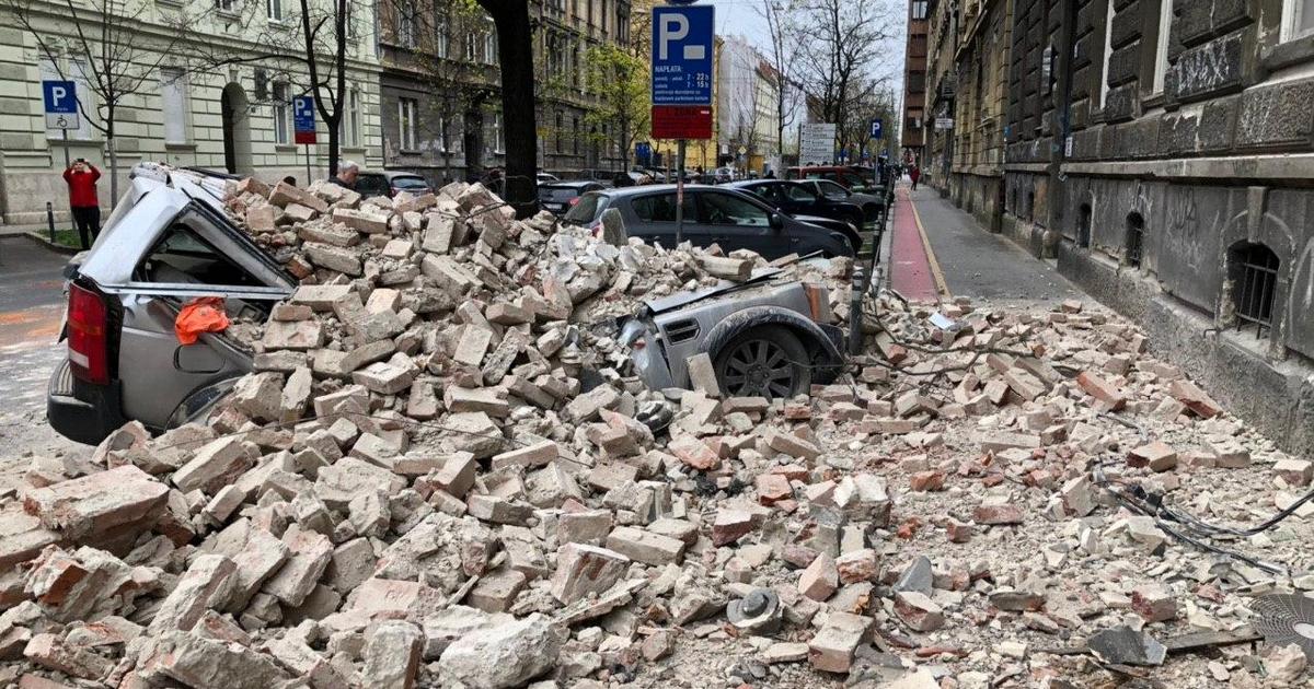  В Хорватии произошло два мощных землетрясения: упала башня Загребского собора
