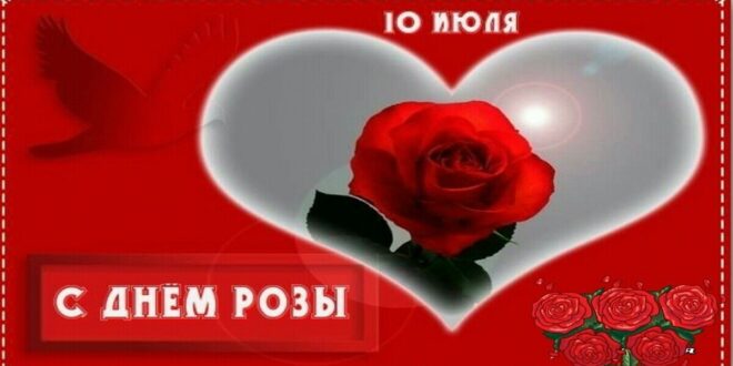 10 июля День розы и День красивых цветов Открытки с