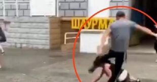 ВИДЕО +18: В Днепре мужчина посреди улицы избивал ногами женщину: несчастная потеряла сознание