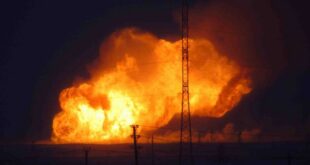 ВИДЕО: В Киевской области прогремел мощный взрыв на газопроводе Уренгой — Помары — Ужгород, по которому газ идет в Европу