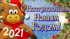 Новогодние статусы про год Быка в картинках - Поздравления с наступающим Новым 2021 годом годом Быка смешные шуточные - Стихи про Новый год Быка