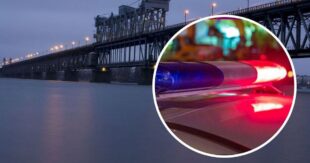 ВИДЕО: В Кременчуге две женщины схватили за ноги самоубийцу, который прыгнул с моста, и держали его до приезда полиции
