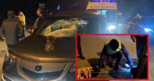 ВИДЕО: Трагическая случайность: во Львове крышка люка вылетела из под колес авто и убила 10-летнего мальчика