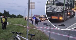 ФОТО: Толкнул под фуру лег спать на траве, пока родные погибшего плакали - жуткие детали ДТП в Киеве с пьяным пешеходом и велосипедистом