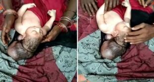 ФОТО, ВИДЕО: В Индии родился младенец с тремя головами. Местные жители посчитали его божеством и устроили паломничество
