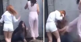 ВИДЕО: Под Киевом несколько молодых девушек избили подругу ногами при маленьком ребенке