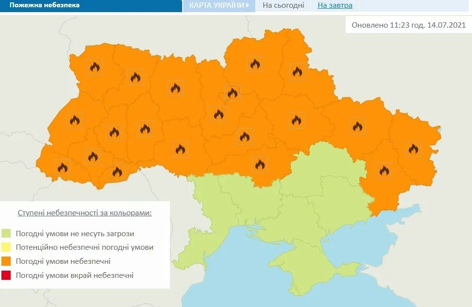 Прогноз погоды на 15 июля: в Украине будет очень жарко, хоть в некоторые регионы и придут грозы