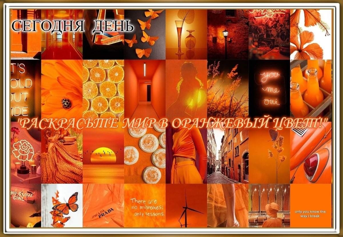1 ноября - День Раскрасьте мир в оранжевый цвет