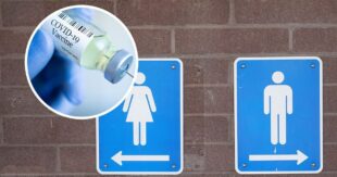 ФОТОФАКТ: В Мариуполе в туалет на рынке пускают только с сертификатом