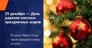 25 декабря в мире отмечают День дарения елочных праздничных шаров - Кто придумал украшать шарами елку на Новый год?