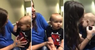 ВИДЕО: Самые трогательные кадры дня: глухой 9-месячный мальчик впервые услышал папу и маму